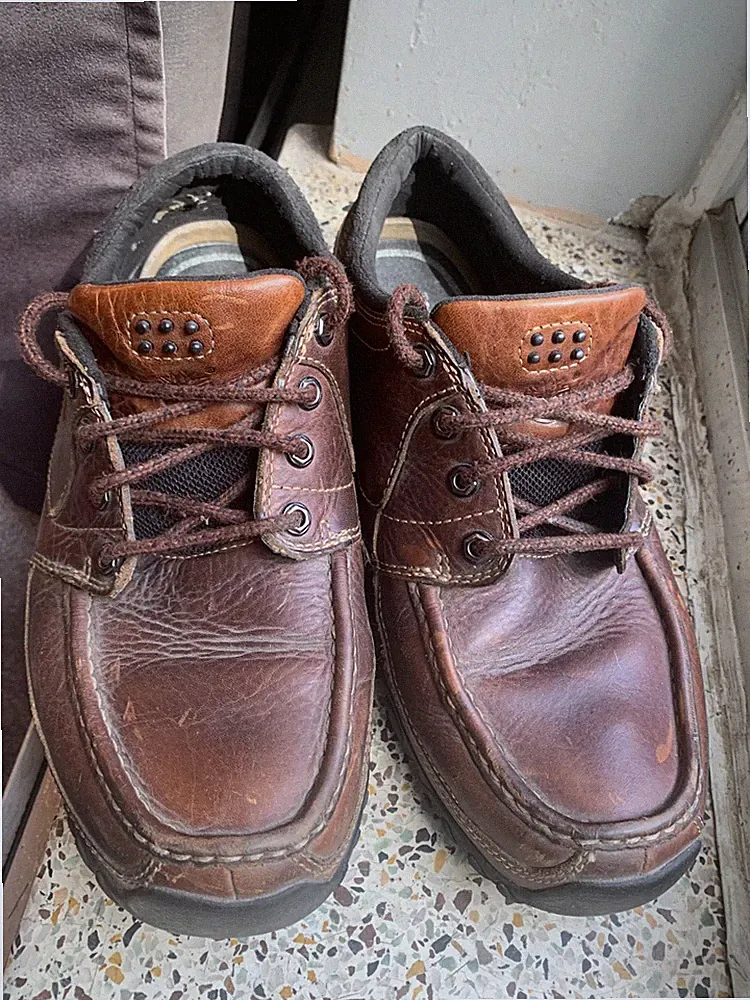 Timberland Smart Comfort Men's 9M Brown Leather Moc Toe Oxford Shoes 88098