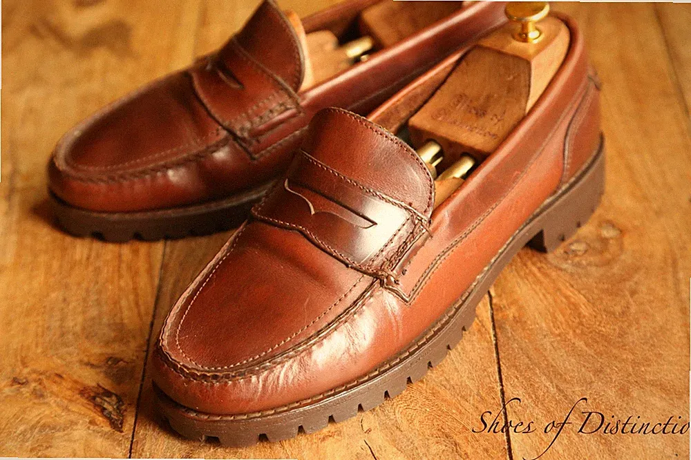 Timberland Tan Brown Penny Loafer Schuhe Herren UK 10 EU 44 US 10,5 W