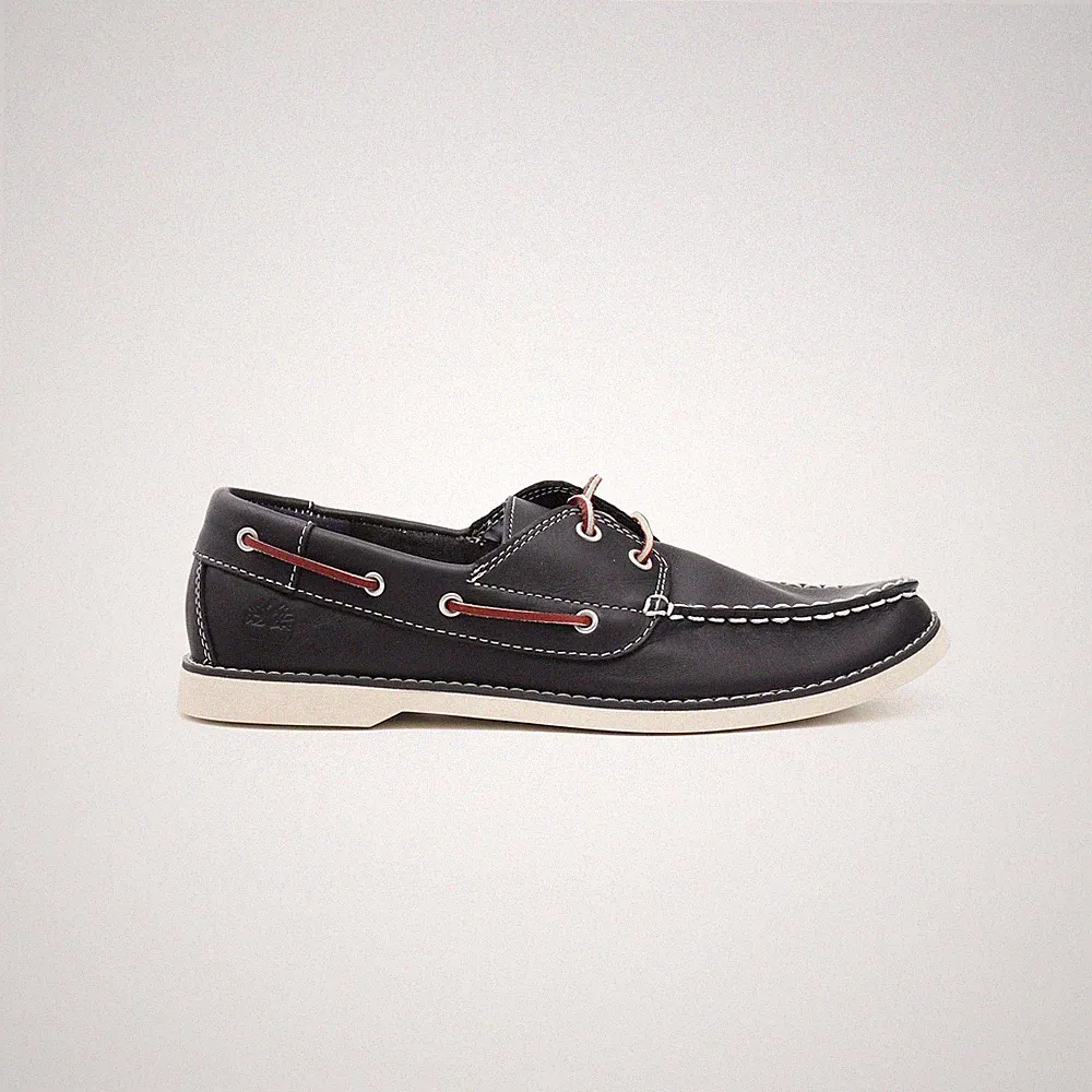 Timberland Unisex Halbschuhe Navy Größe UK 5 Leder Freizeitschuhe