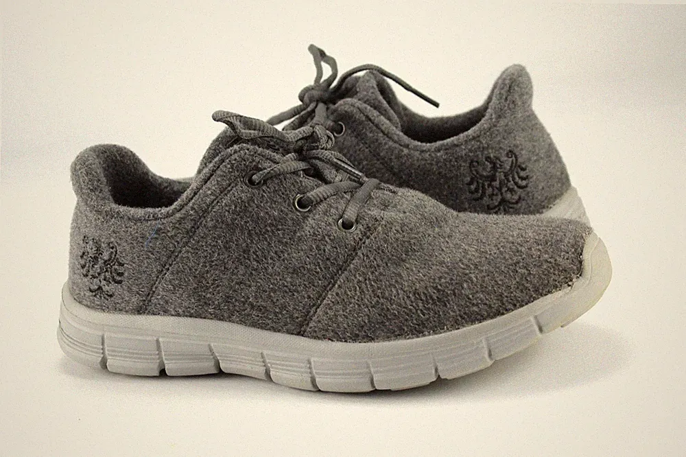 Tiroler Loden Gr.39 Damen Merino Halbschuhe Slipper Sneaker Loafers P 919