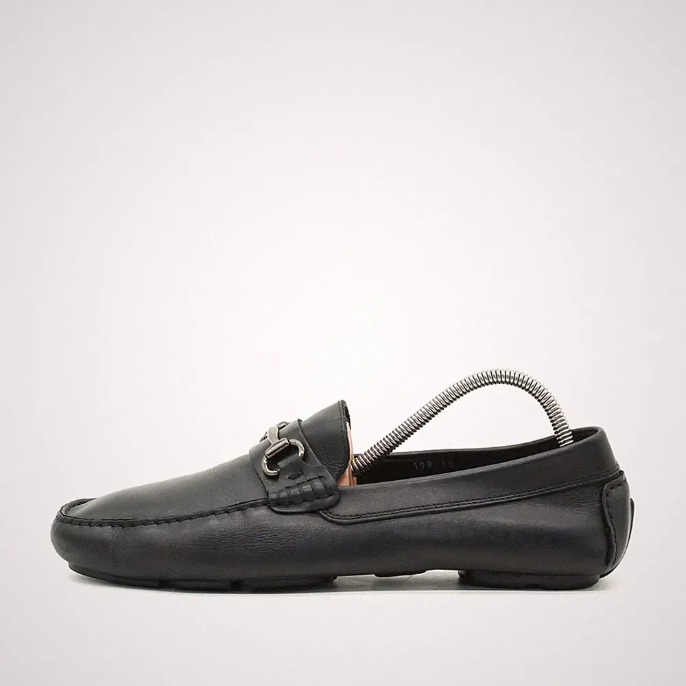 To Boot New York Herren Loafer EU 43 Adam Derrick Schwarz Leder Echtes Mokassins