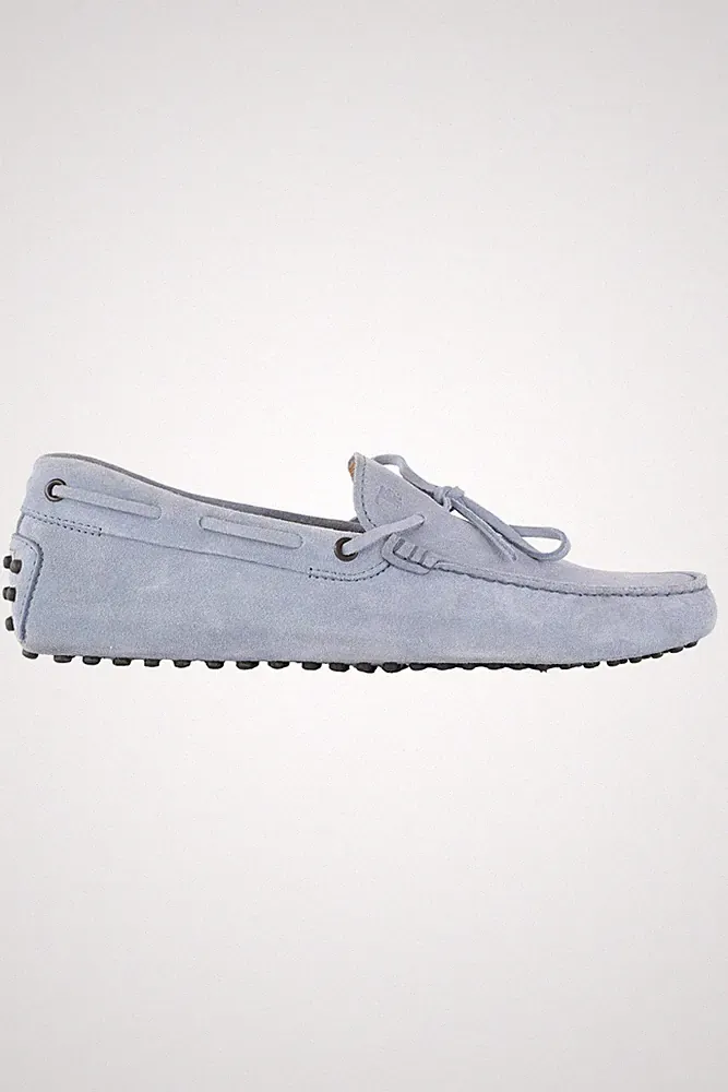 TOD'S BLAUE HERREN WILDLEDER HALBSCHUHE EU 41,5 UK 7,5 US 8,5