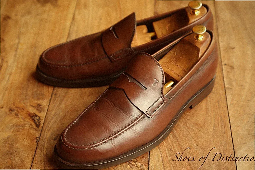 Tod's Braun Leder Penny Halbschuhe Schuhe Herren UK 10 US 11 EU 44