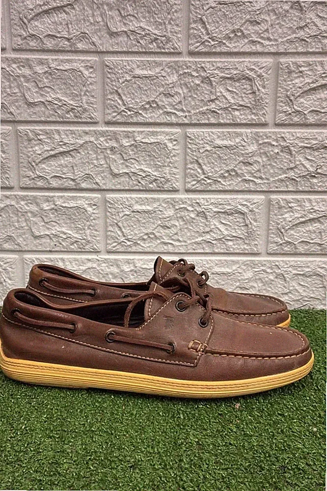 Tod's Brown Leather Boat Shoes / Loafers (US 8)