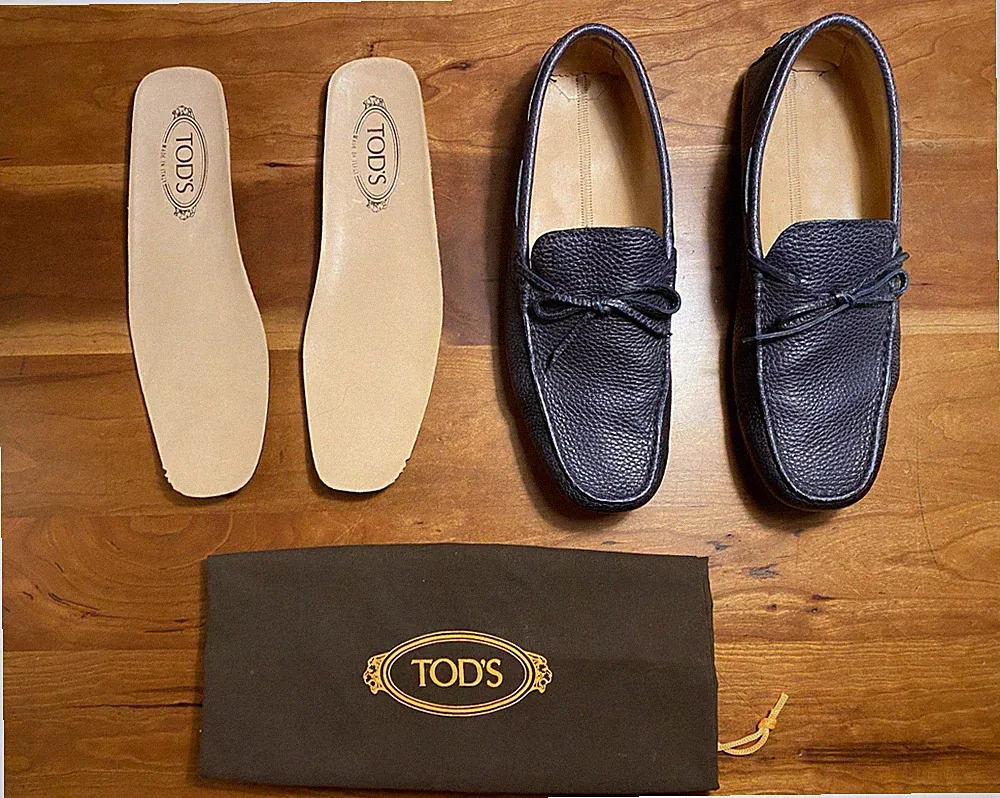 Tod’s City Gommino Loafer blau Leder Gr. 7,5 (41/41,5)