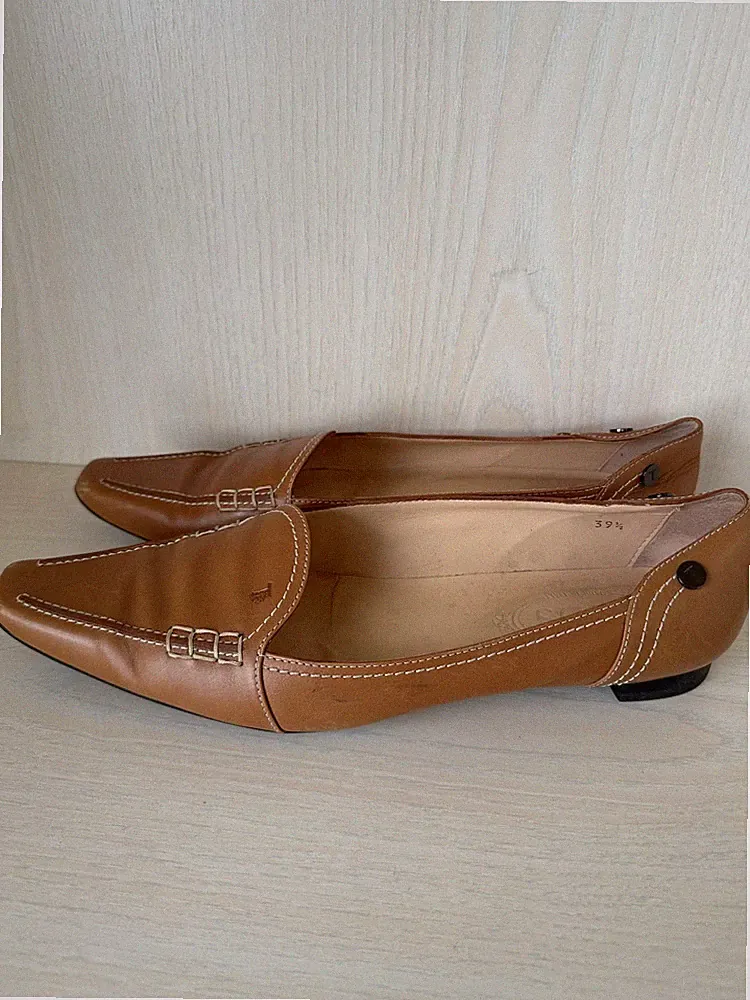 Tod's Classic Penny Loafer Damen, Echtleder, Gr. 39.5, Tan, mit Dustbag, Gut