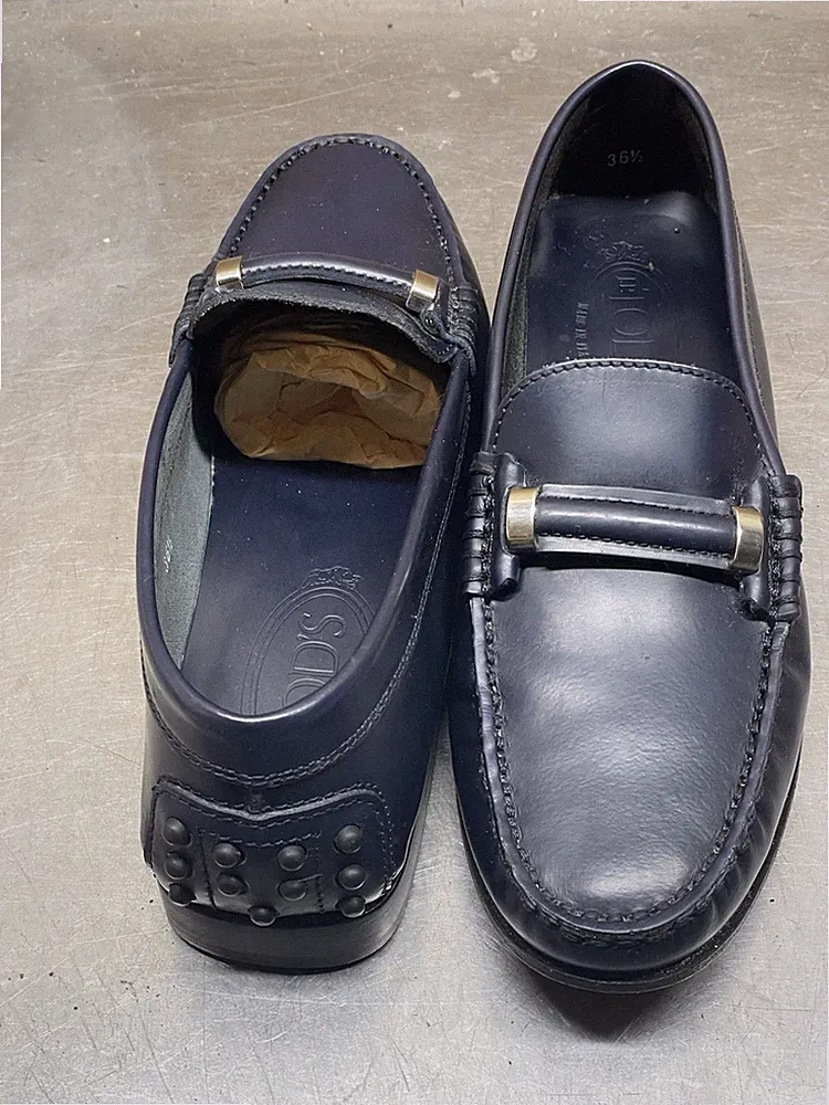 TOD’S Damen Halbschuhe 36,5 - Vintage - Marineblau - guter Zustand - Made in Italy