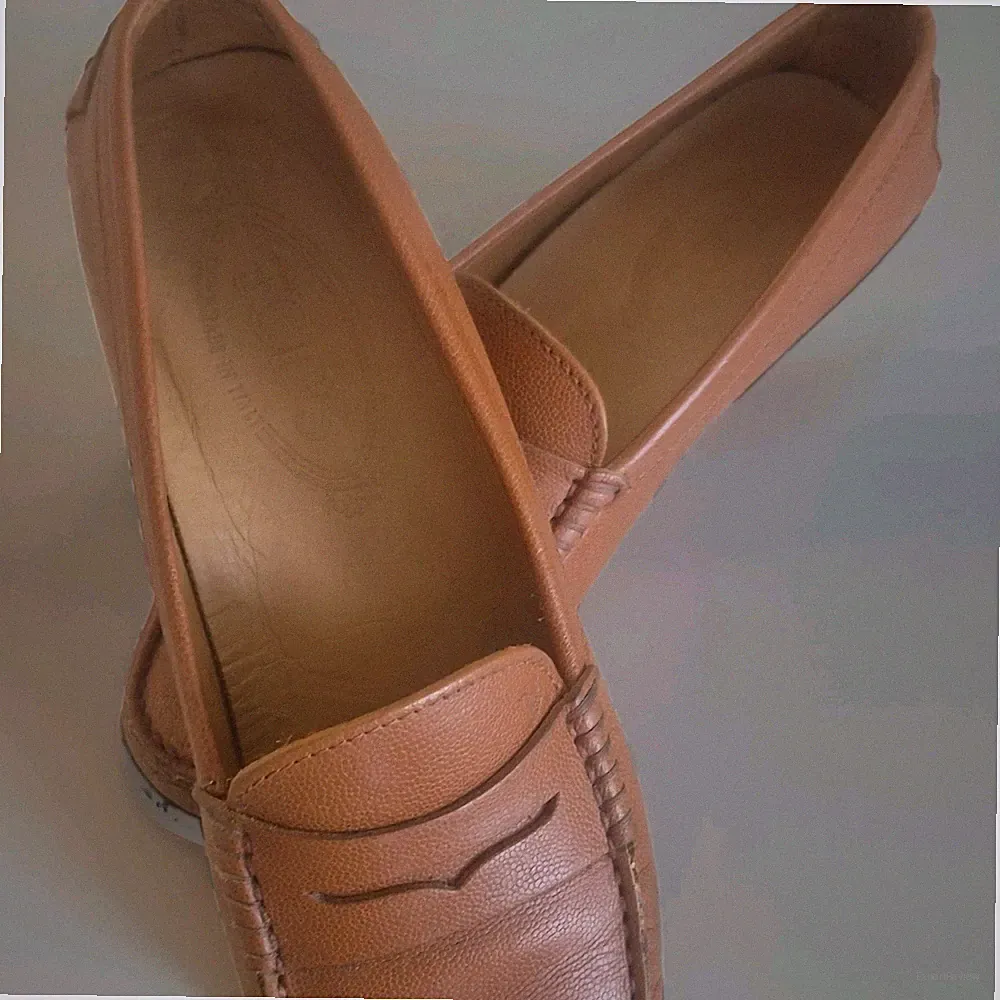 TOD'S Damen Mokassins Loafer Leder Braun Slip-On Logo EU 39
