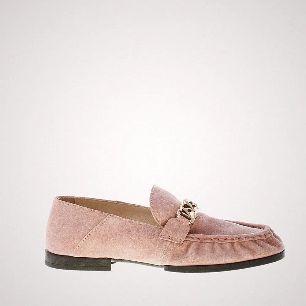TOD'S damen schuhe Pink leder loafer mit gold messing ketten XXW02E0FP80BYEM026