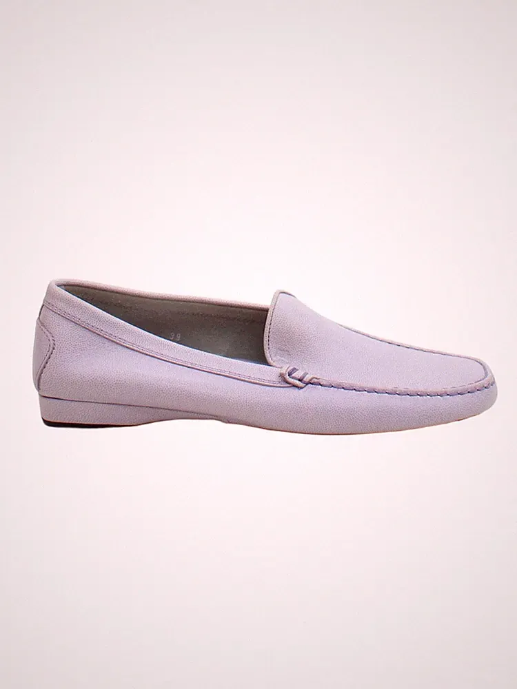 Tod's flache Damenschuhe UK 6 lila 100 % Leder Halbschuh