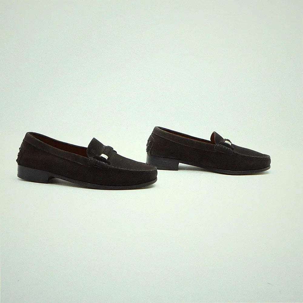 TOD'S Halbschuh gebraucht EU-Nummer 38 1/2 (Cod.CS1921) Wildleder braun