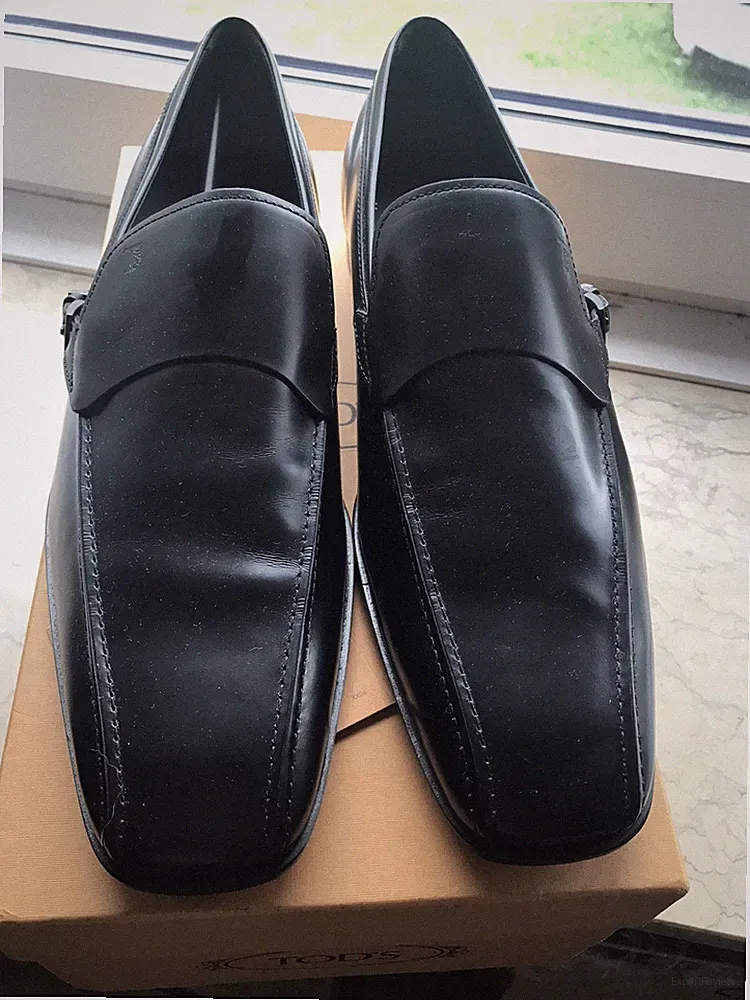 Tod‘s handgemachte Herrenschuhe, Penny Loafer, Leder, Farbe: Schwarz, Größe: 9,5