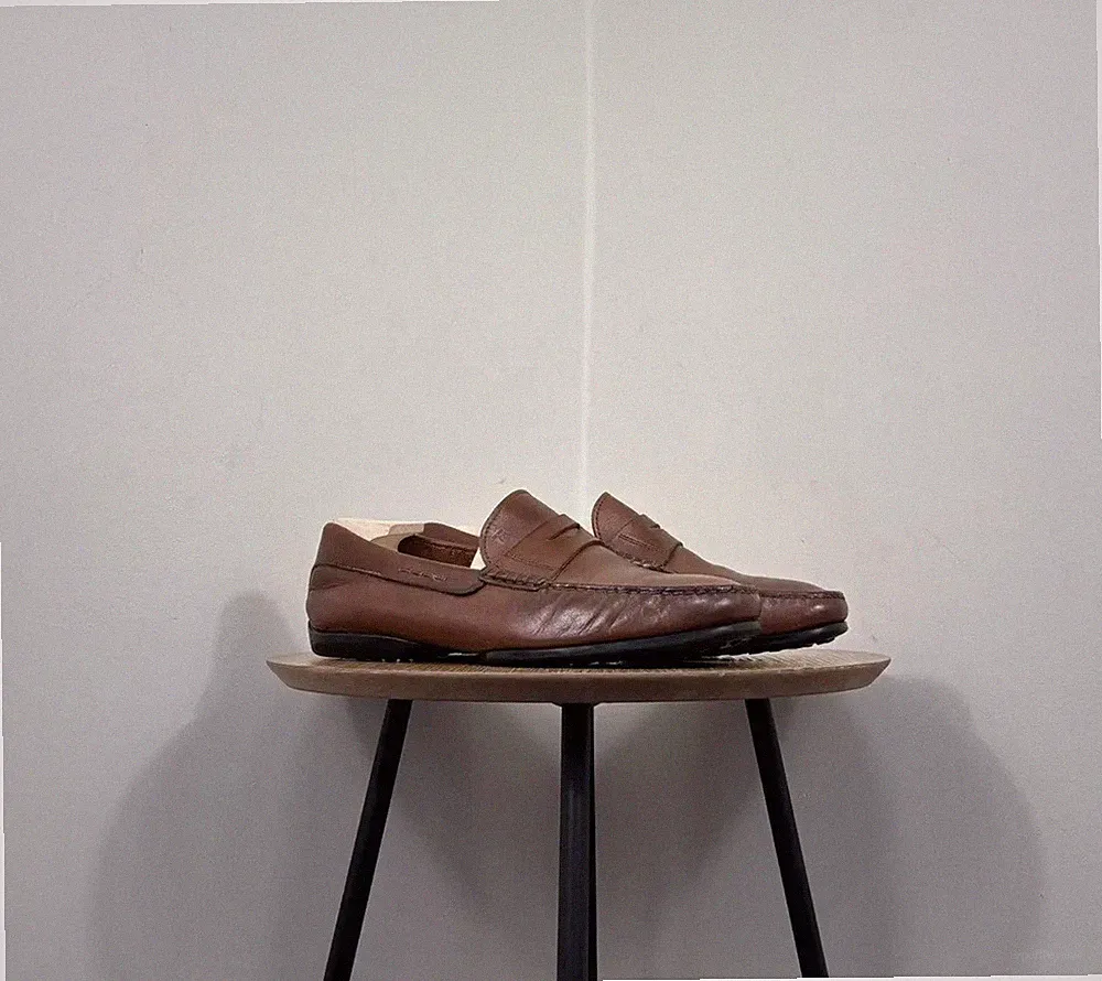 Tod’s Herren Braun Leder Gommino Penny Halbschuhe Fahrschuhe US9/UK8