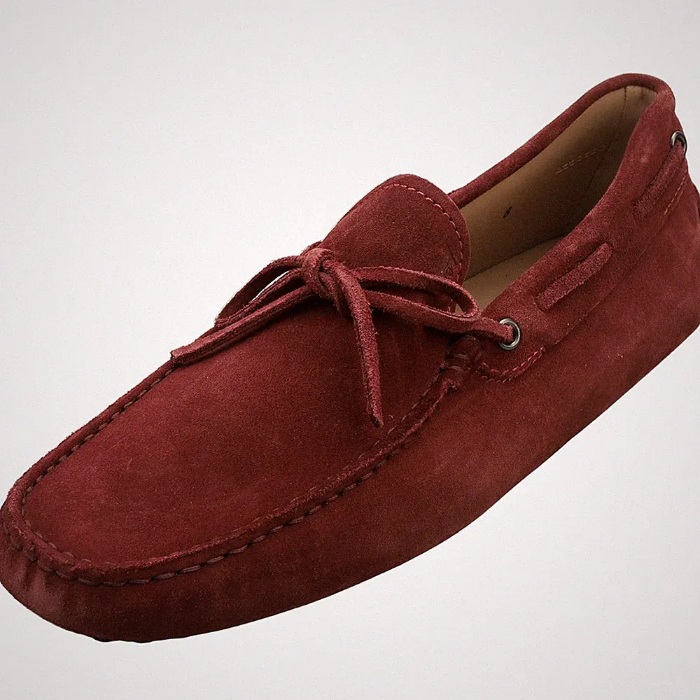 TOD'S Herren Loafer Burgundy NEW LACETTO GOMMINI - 41.5 EU