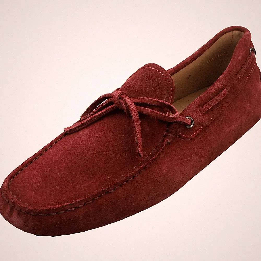 TOD'S Herren Loafer Burgundy NEW LACETTO GOMMINI - 42 EU