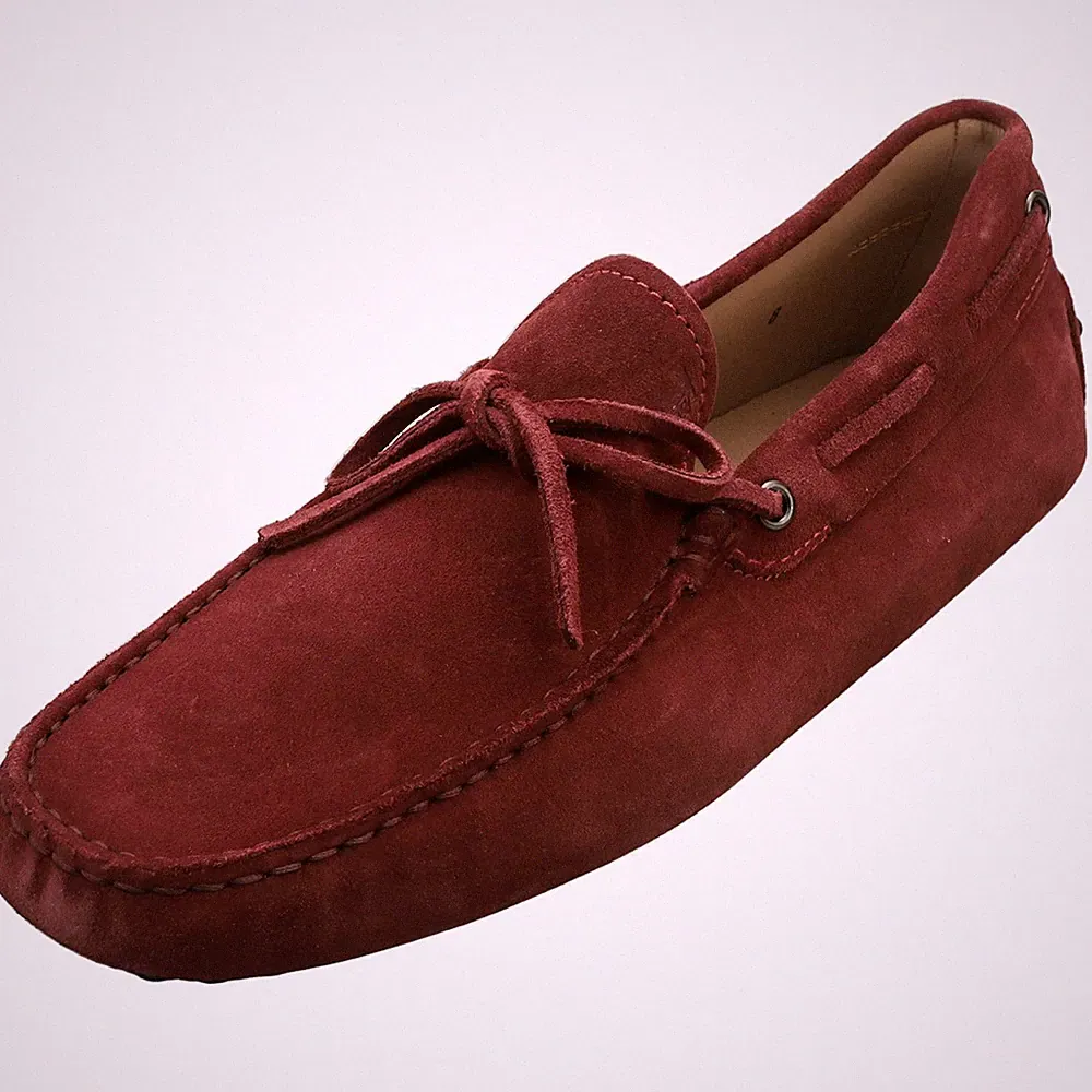 TOD'S Herren Loafer Burgundy NEW LACETTO GOMMINI - 42 EU