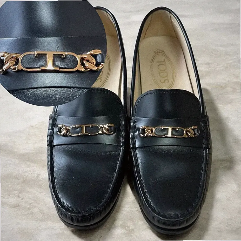 Tod's Herren Schwarz Leder Bit Halbschuhe 7,0 US/6,5 UK Top Zustand
