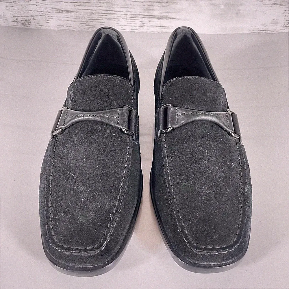 Tod's Herren Schwarz Wildleder Driving Halbschuhe 25cm Top Zustand