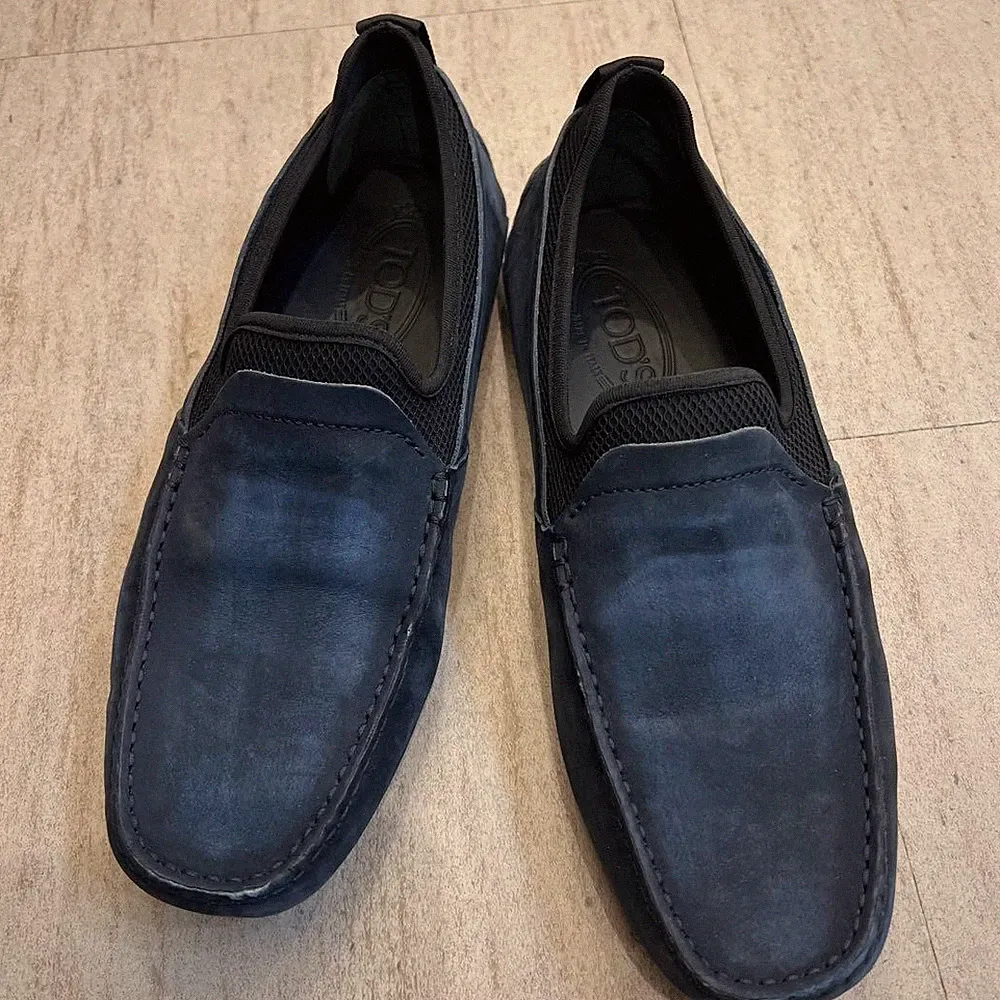 Tod’s Herren Wildleder Halbschuhe Navy 26cm Italy Made Near Mint No Box