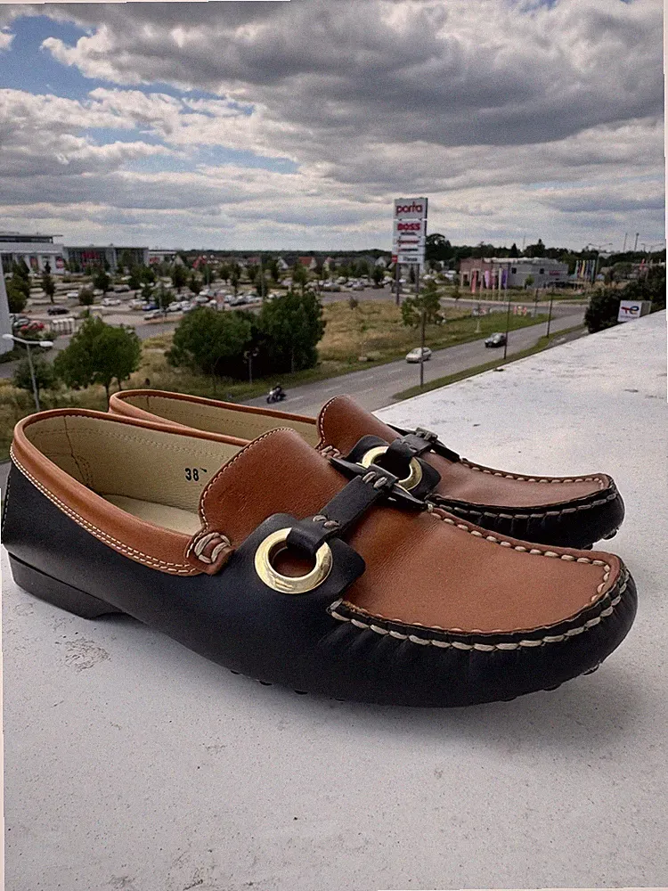 Tod’s Horse Bit Loafer EU 38 Braun/Schwarz Leder Sehr Guter Zustand
