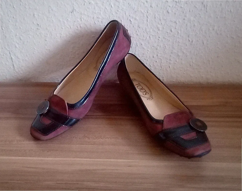 TOD'S Italy * DAMEN LUXUS MOKASSIN LOAFER SLIPPER SCHUHE " bordeaux * Gr. 37