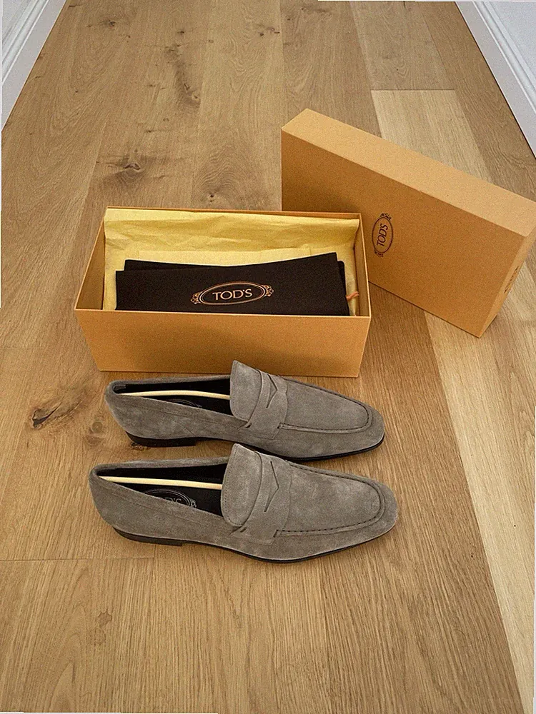 Tod‘s Loafer Veloursleder Beige