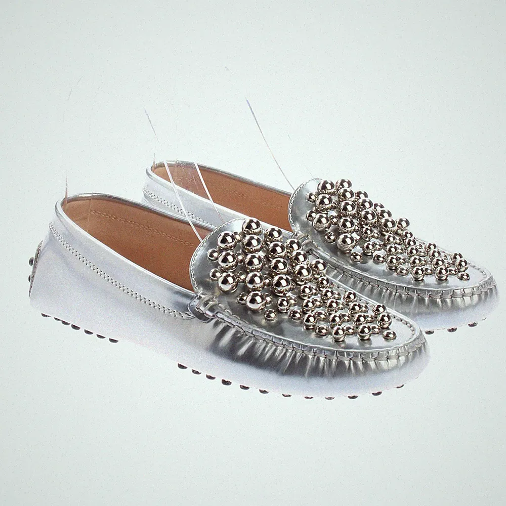 Tod´s Loafers 36 EUR Metallic Neu