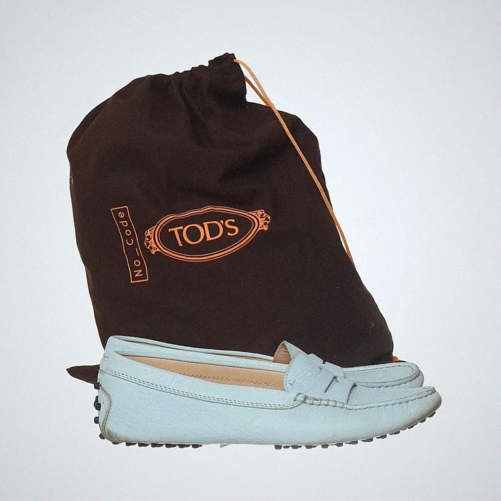 Tod's, Loafers, Größe: 36 1/2, model: gommino, Blau, Damen #GEj