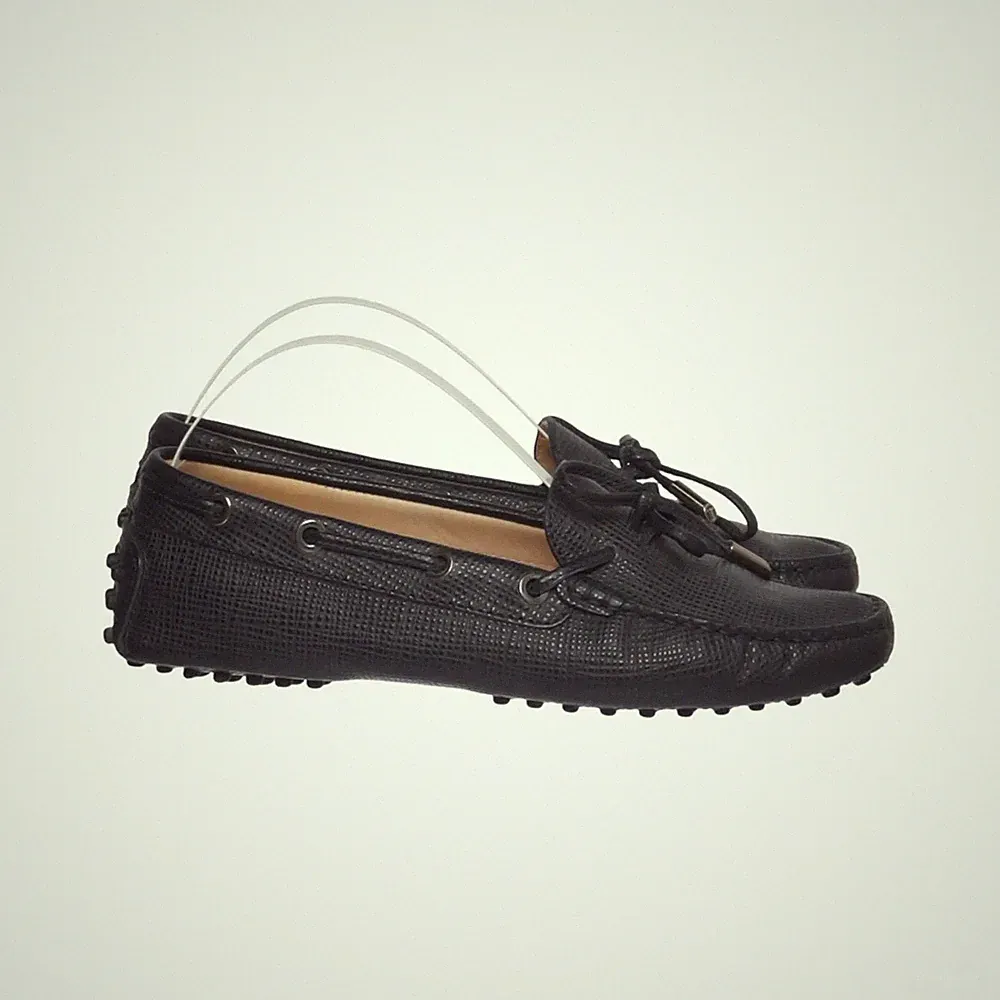 Tod's, Loafers, Größe: 36, Leder, Blau, Herren #K7h
