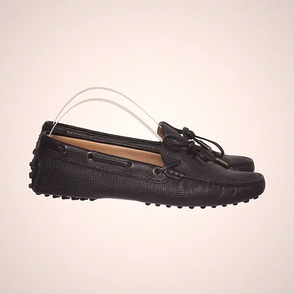 Tod's, Loafers, Größe: 36, Leder, Blau, Herren #K7h