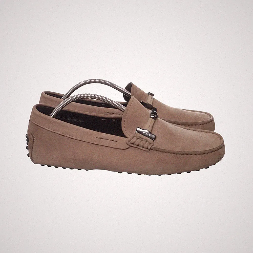 Tod's, Loafers, Größe: 39 1/2, Leder, Beige, Herren #ISD