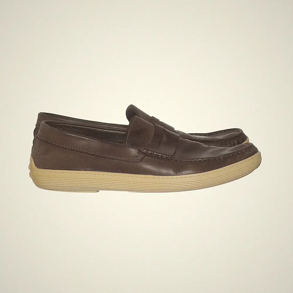 Tod's, Loafers, Größe: 42 1/2, Braun/Beige, Herren #xZG