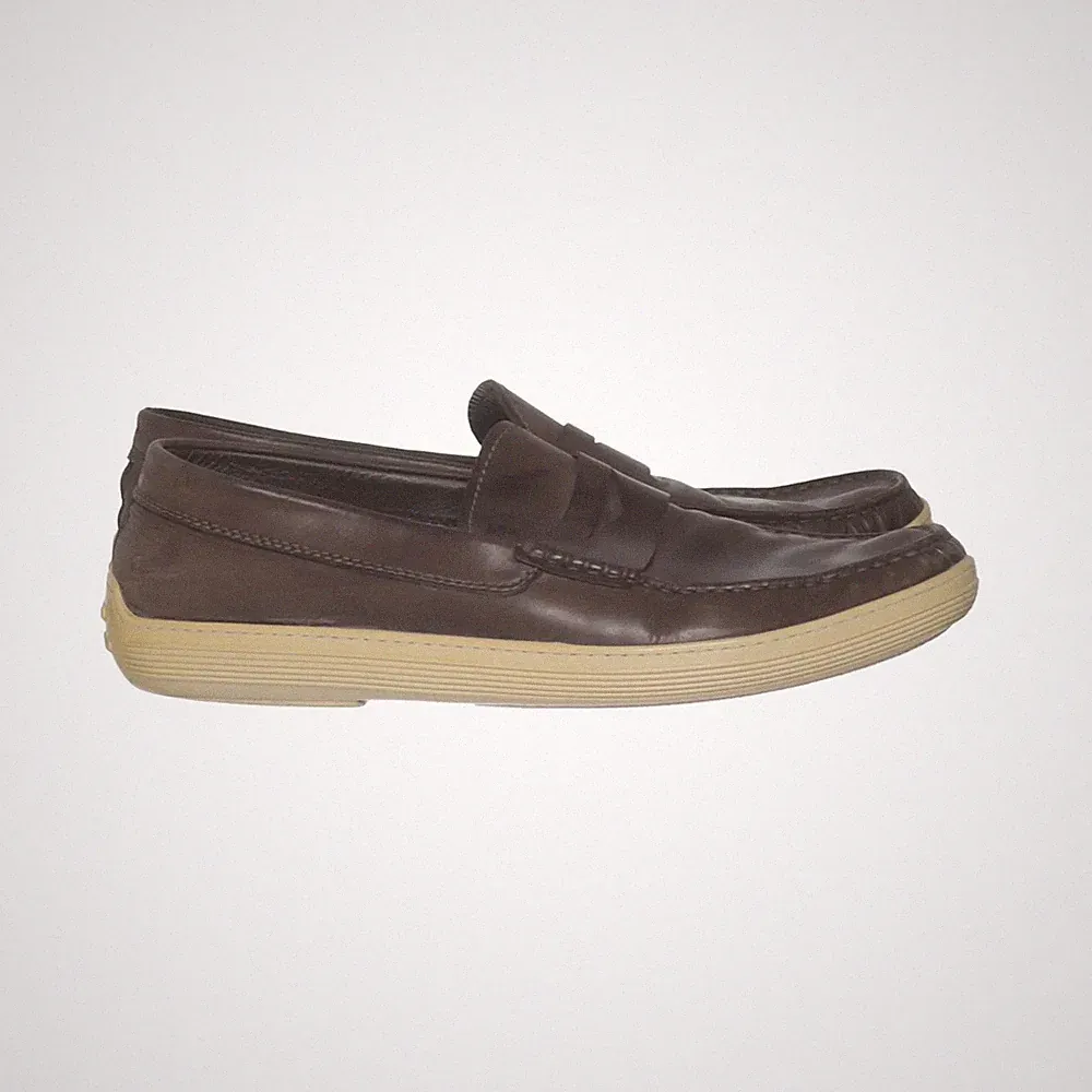 Tod's, Loafers, Größe: 42 1/2, Braun/Beige, Herren #zeH