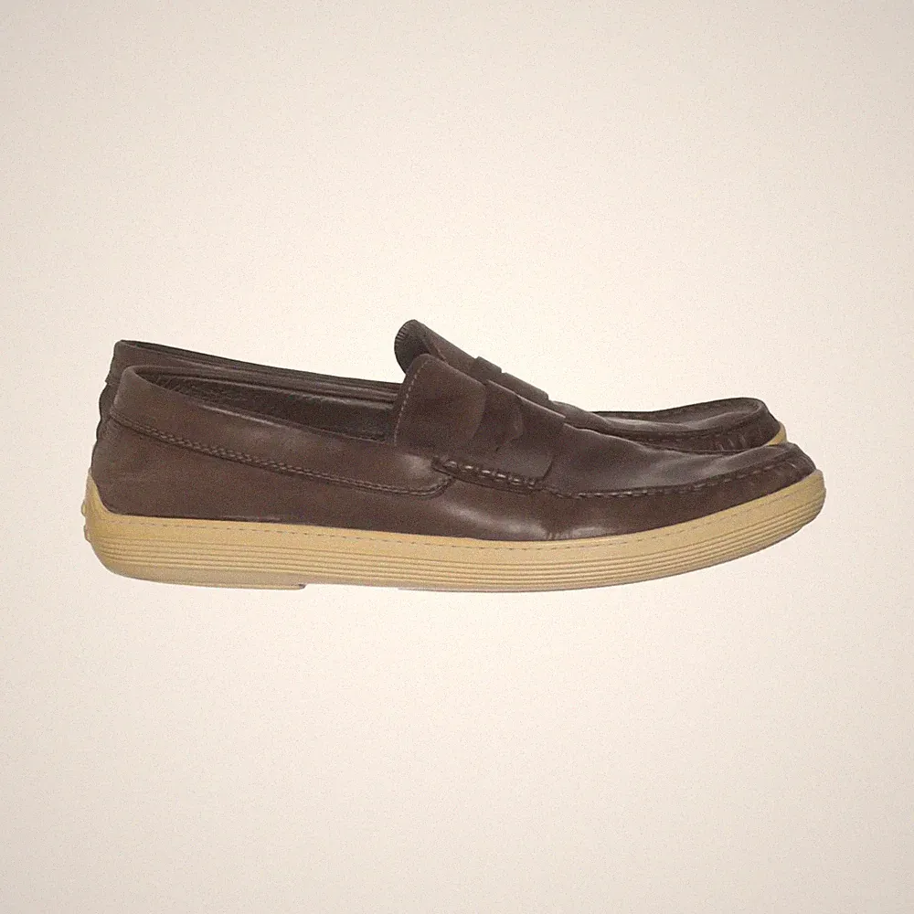 Tod's, Loafers, Größe: 42 1/2, Braun/Beige, Herren #zeH