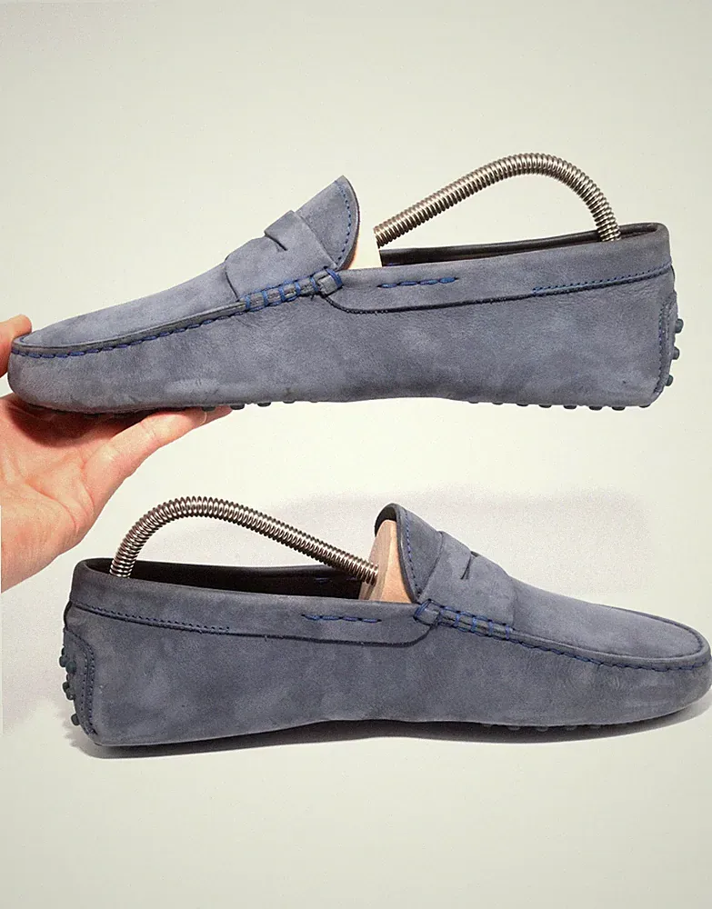 Tod’s Mokassins UK8 / EU42 Gommino Suede Driving Loafer Slipper NP: 550€