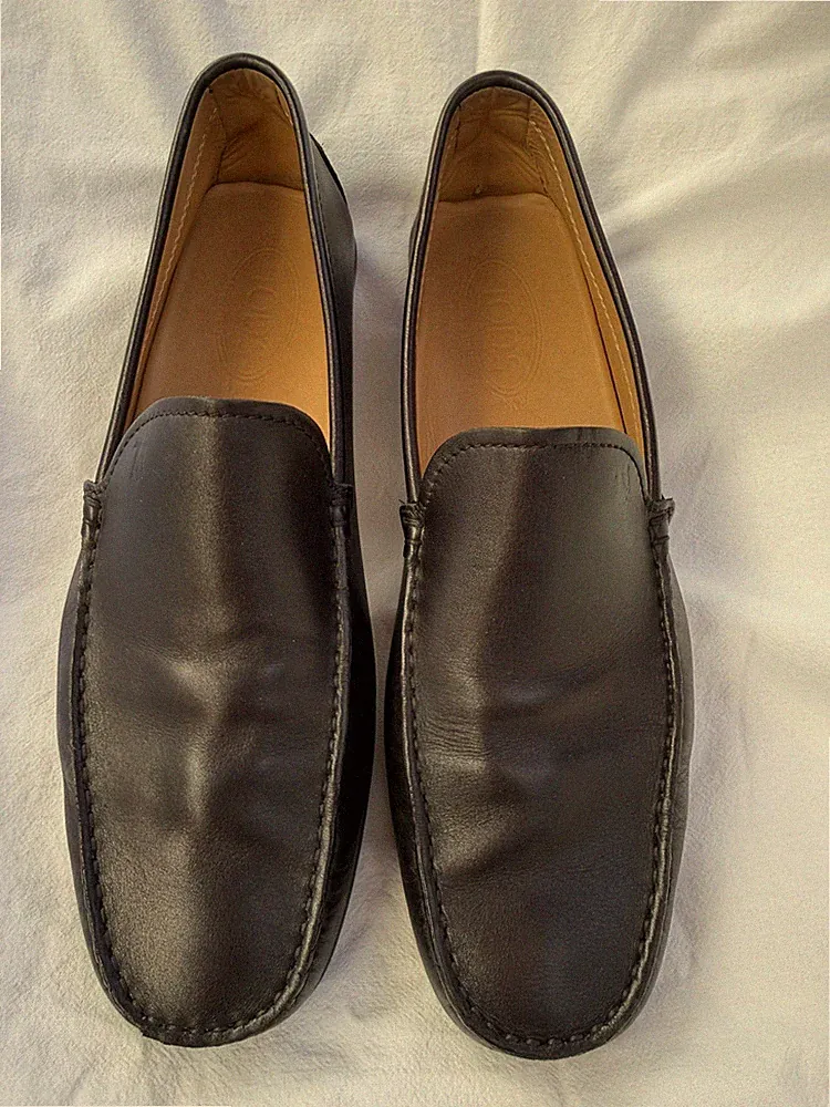 Tod’s SCHUH Loafer Slipper Mokassins schwarz Herren Gr. 9,5 42,5 / 43 TOP