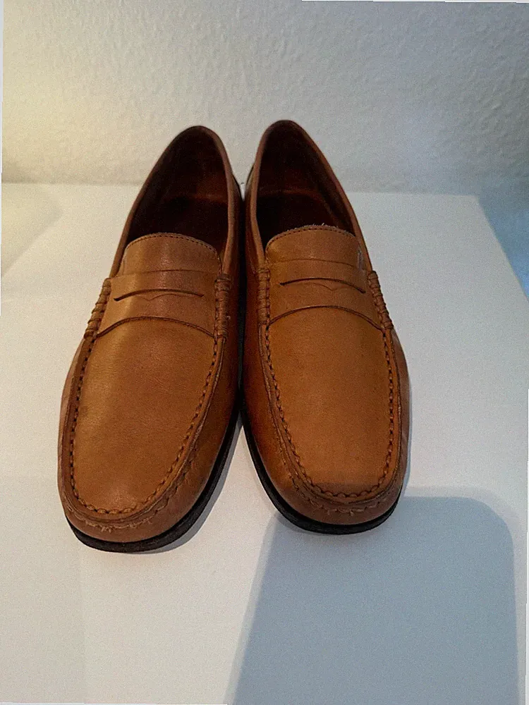 TOD'S Slipper Loafer Mokassin Gr. 40 Cognac-Braun