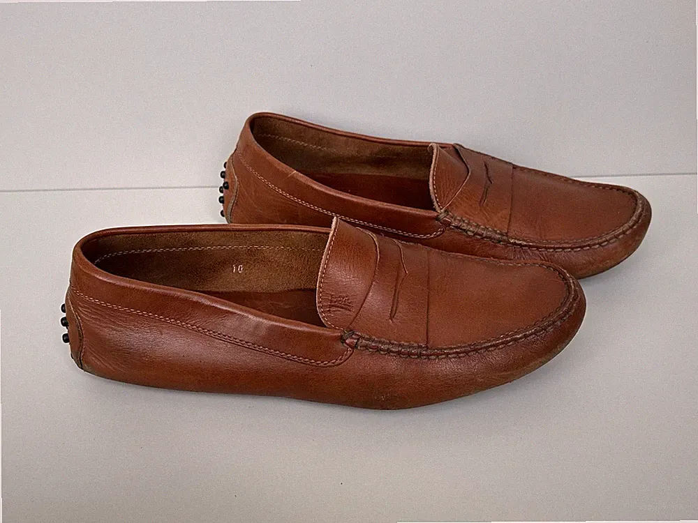 Tod`s Tods Gommino Penny Loafer Mokassin, Slipper braun Herren Gr. 10 = 44,5