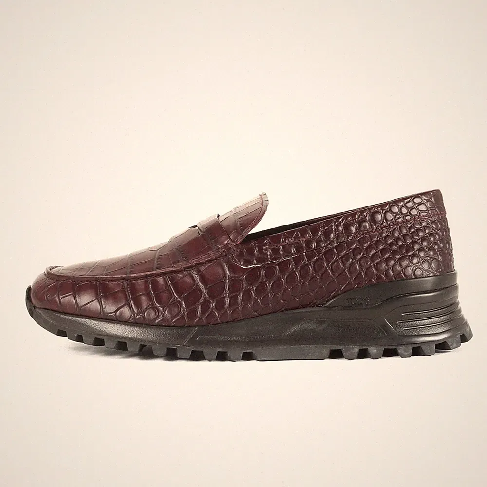 Krokodilprägung Sportschuh