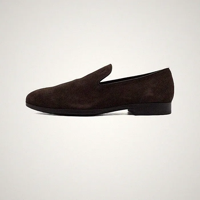 Tods braune Wildleder-Fahrhalbschuhe für Herren AA61392 153159233