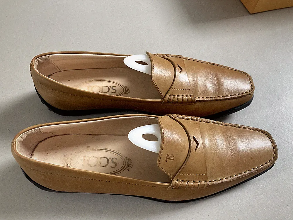 Tods Business Loafer beige-cognac-kamel Gr. 38 - TOPZUSTAND