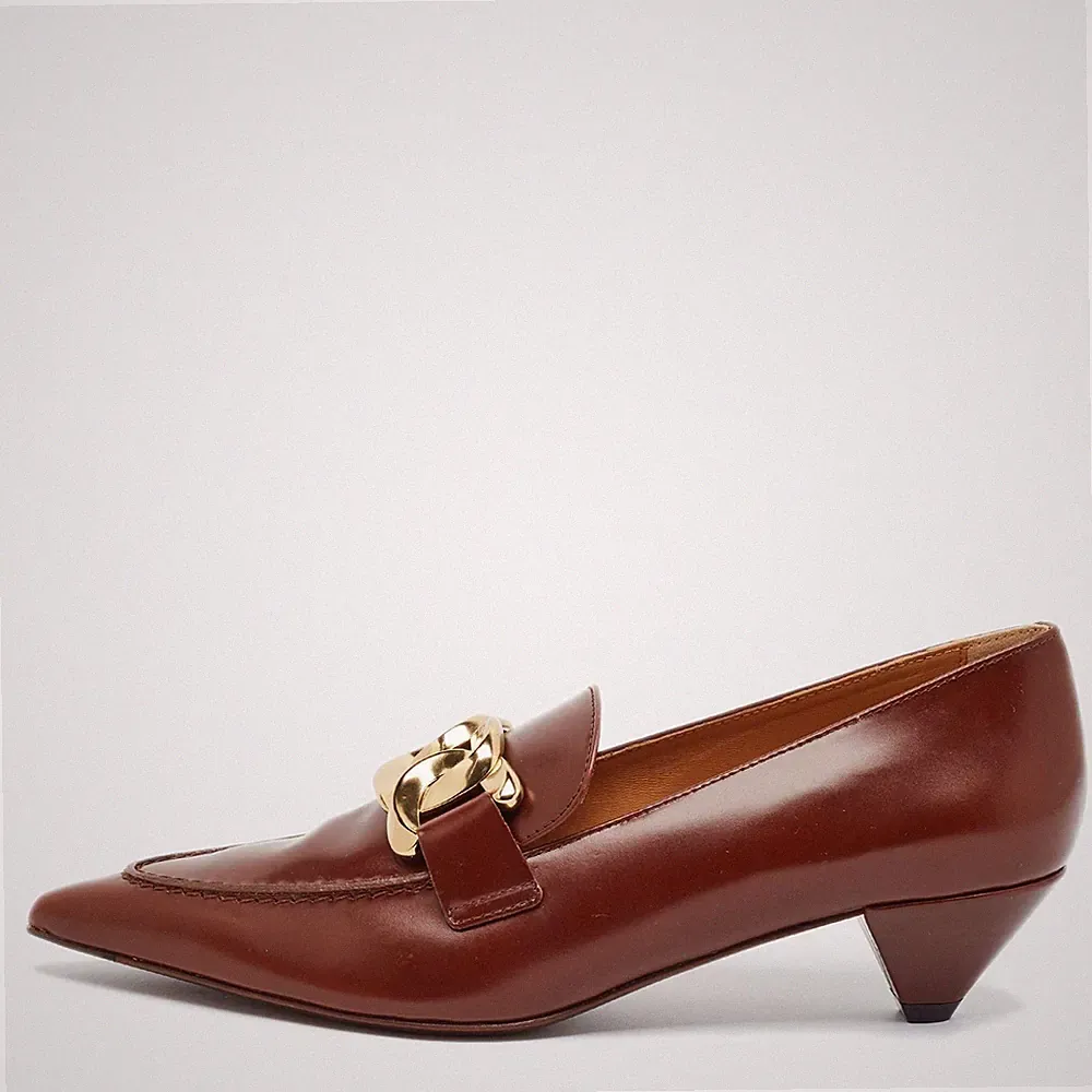 Tods Größe 38,5 braune Leder Loafer Pumps