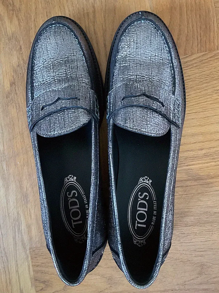 Tods Klassischer Loafer im stylischen Silber