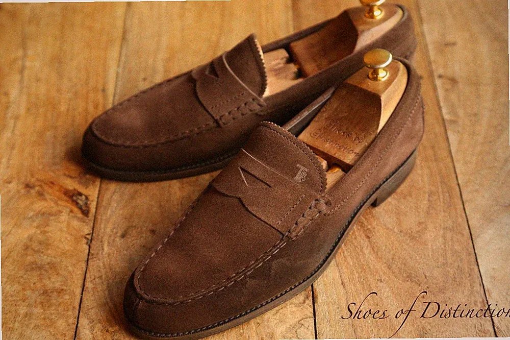 Tods Tod's Braun Wildleder Schuhe Halbschuhe Herren UK 8 US 9 EU 42