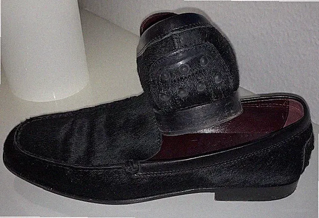 Tods Tod´s klassisch schöne schwarze Fell Halbschuhe Loafer Gr. 38,5 "ansehen"