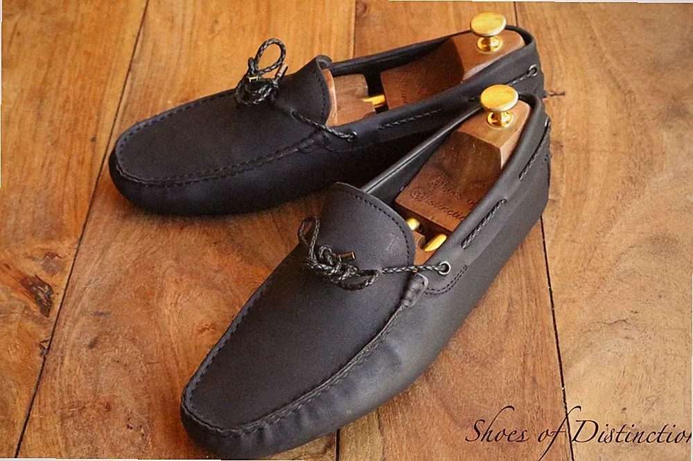 Tods Tod's Schwarz Wildleder Fahrschuhe Halbschuhe Herren UK 8 US 9 EU 42