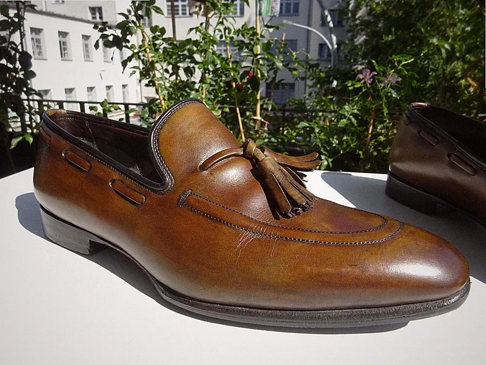 TOM FORD J0560 Herren Business Goodyear Schuhe Loafer Leder Italy Gr.42(UK8) TOP
