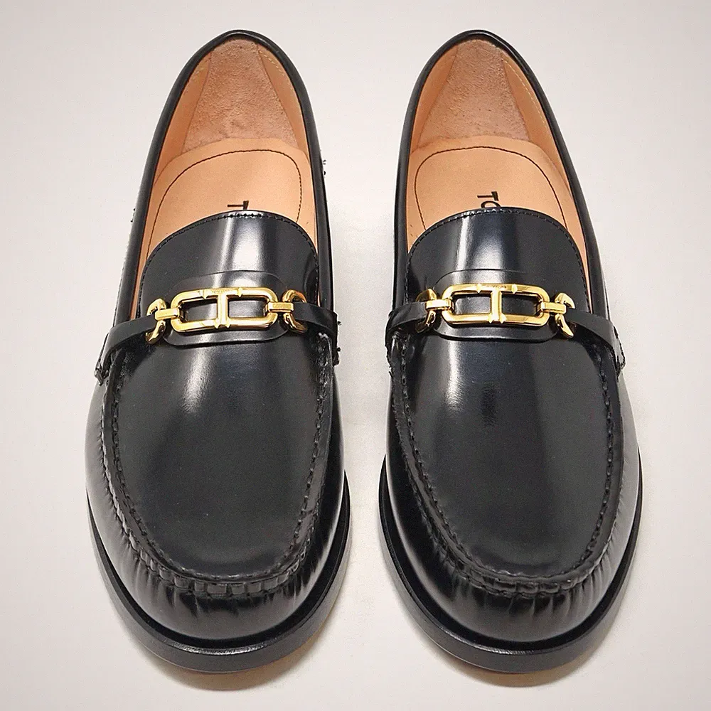 Tom Ford Whitney Halbschuhe Damen Schuhe Flats Schwarz Leder UK 4 US 7 EU 37 27295E