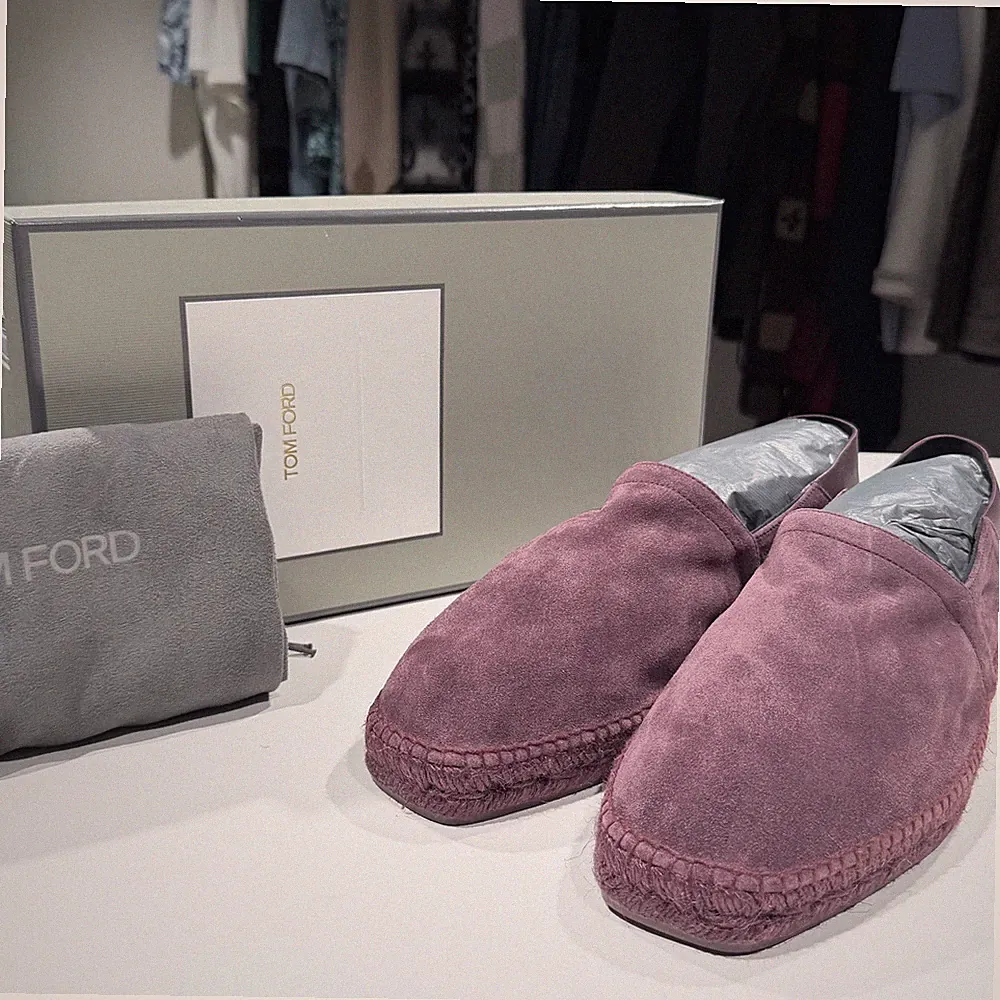 Tom Ford Wildleder Espadrille lila Halbschuhe 12 155879505 [U]