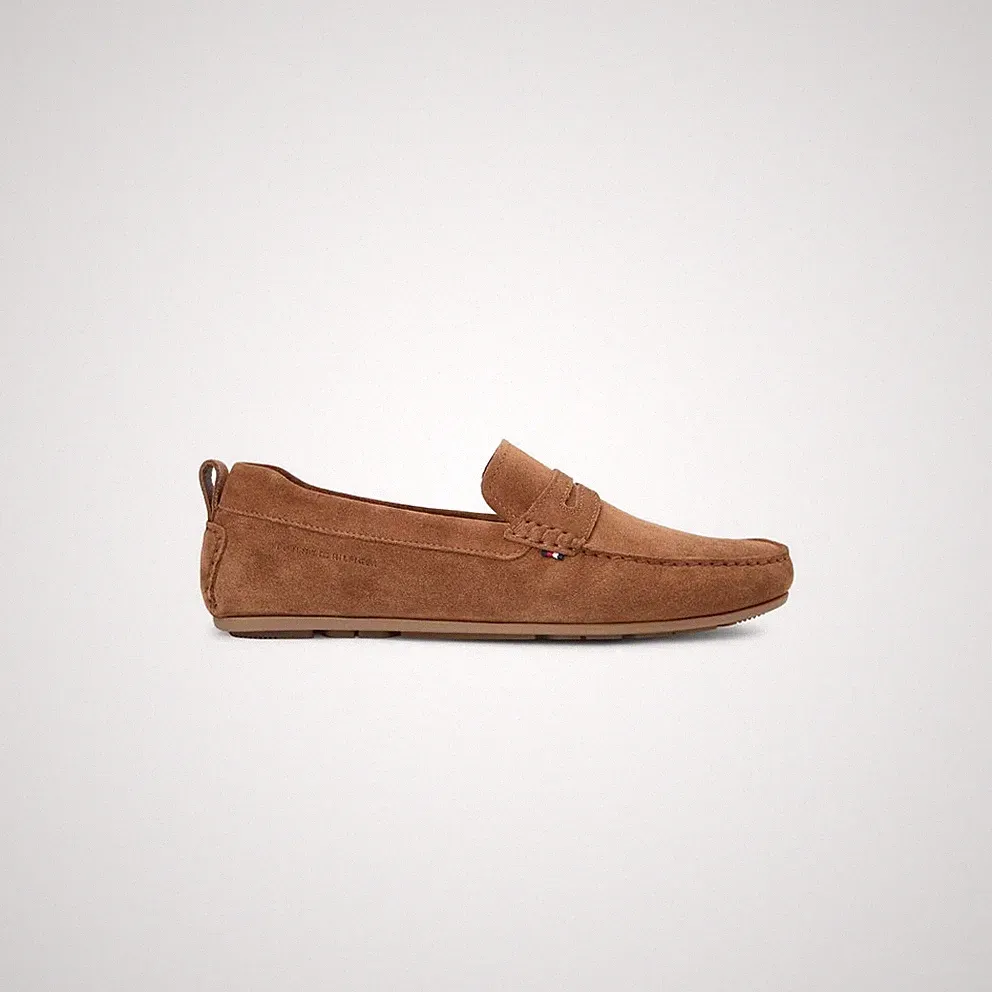Tommy Hilfiger braune Wildleder Slipper Halbschuhe UK 10 U 44 NEU